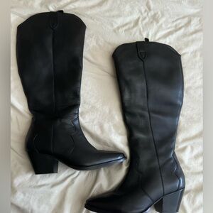 Western knee high boots
